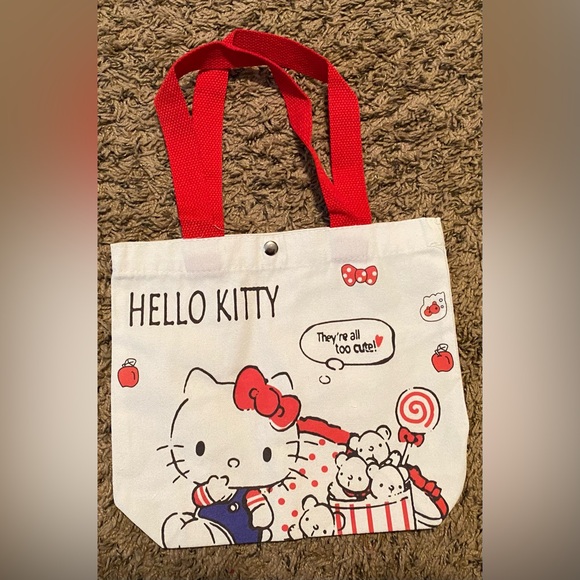 Brand New Hello Kitty Mini Tote Bag 10”x9” - Picture 3 of 5